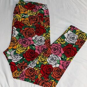 Lularoe TC2 Leggings Roses